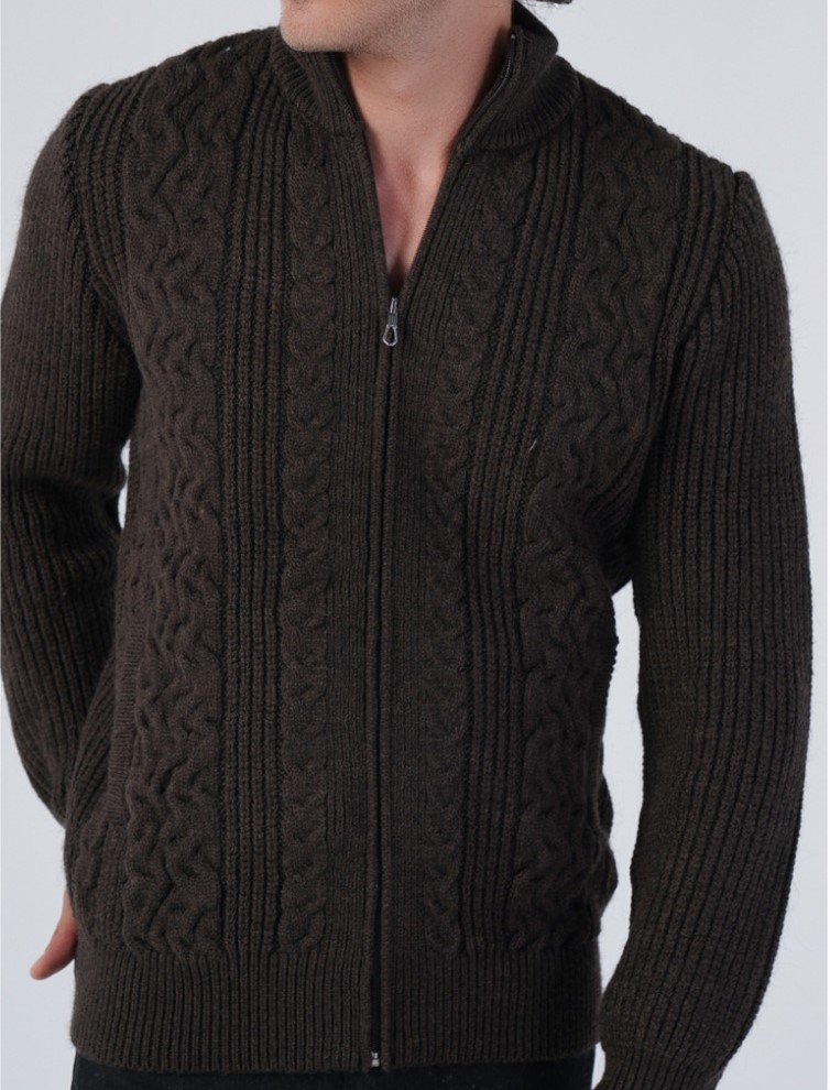 Mens sale zipper cardigan